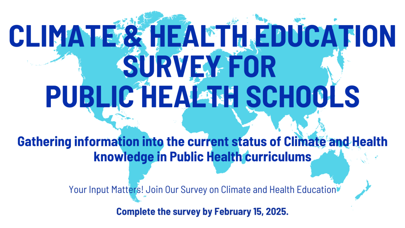 Survey on Climate and Health Education in Public Health Institutions