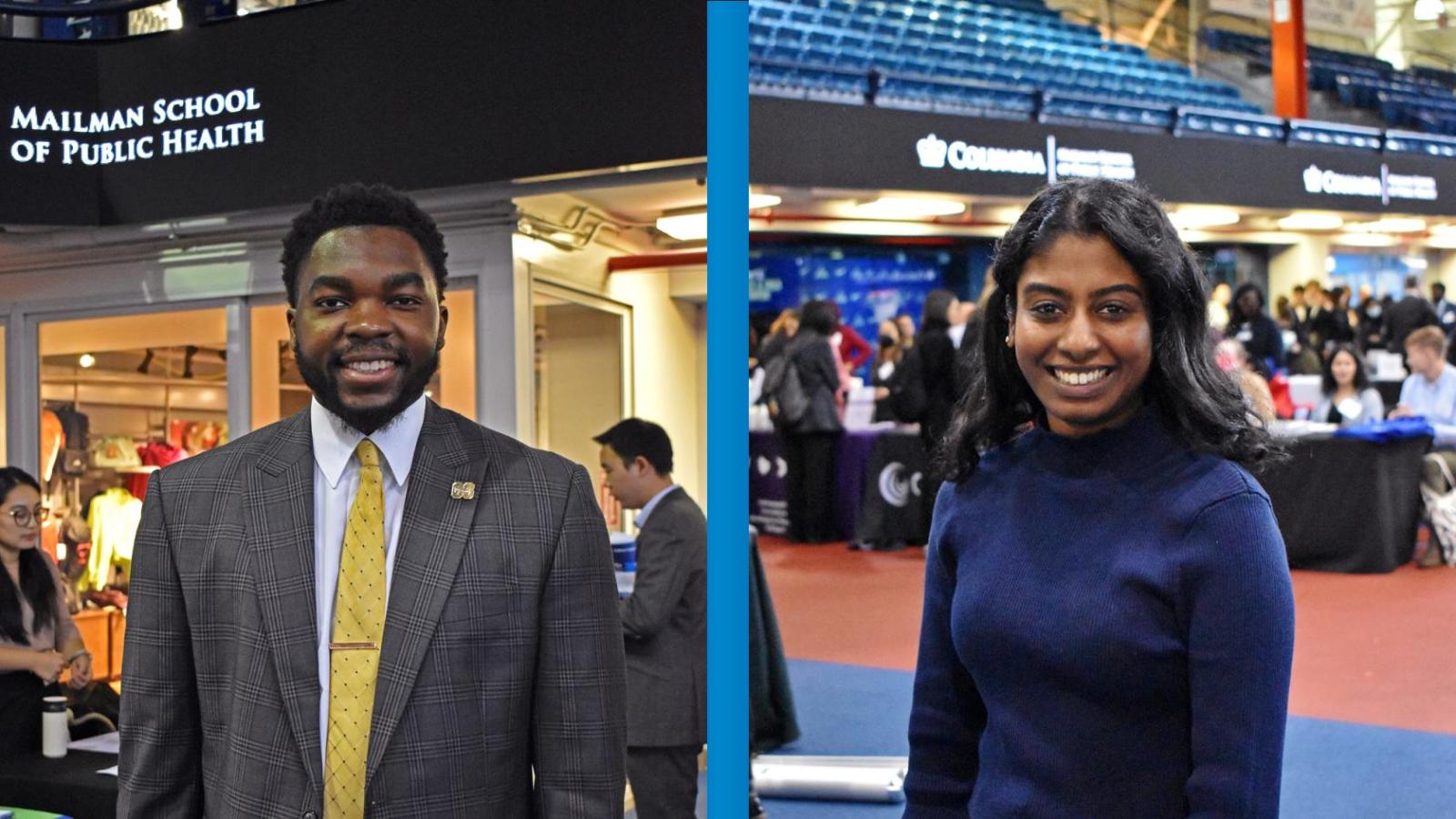 Attendees smile for photo