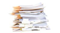 stack of paper documents