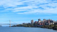 Columbia University Medical Center viewed from the Hudson River facing north