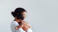 woman with baby