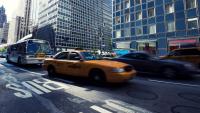 Traffic on NYC street