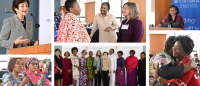A collage of photos from the Global First Ladies Academy