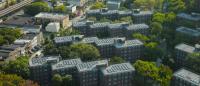 Aerial view of a housing project in Brooklyn, NY